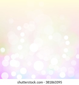 Abstract  bokeh background. Vector illustration