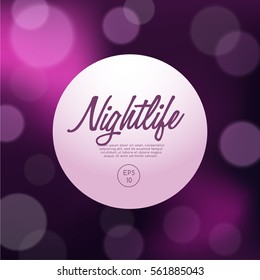 Abstract Bokeh Background : Vector Illustration