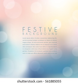 Abstract Bokeh Background : Vector Illustration