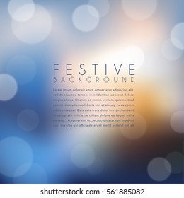 Abstract Bokeh Background : Vector Illustration