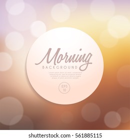 Abstract Bokeh Background : Vector Illustration