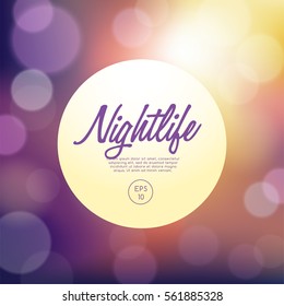 Abstract Bokeh Background : Vector Illustration