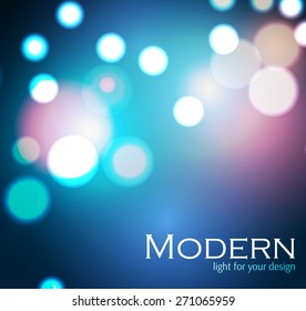 Abstract bokeh blur background. Vector illustration