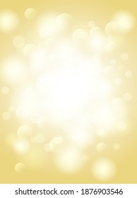 Abstract. bokeh blur light on gold background. vector.