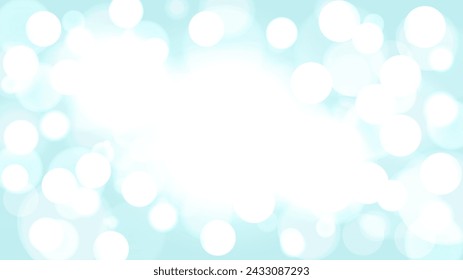 Resumen. bokeh desenfocar la luz sobre fondo azul del cielo. vector.