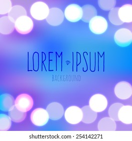 abstract bokeh blurred blue background