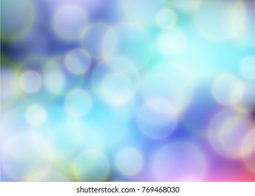 Abstract Bokeh blurred color light can use background
