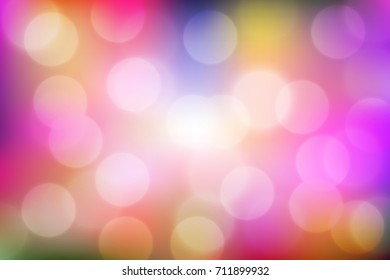Abstract bokeh, blurred, colorful circles