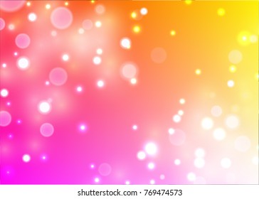Abstract bokeh bright circles