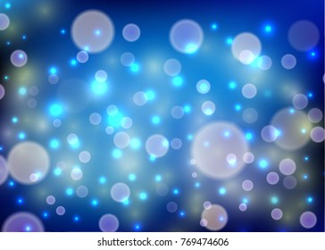 Abstract bokeh bright circles