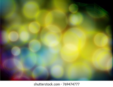 Abstract bokeh bright circles