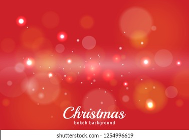 Abstract bokeh christmas vector background