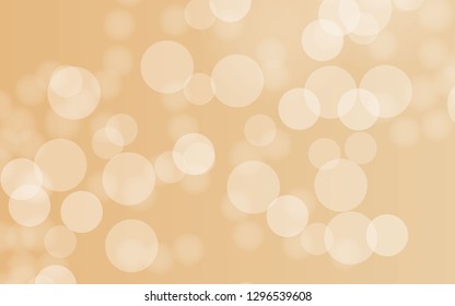 Abstract bokeh cloud brown color lights background illustration. Vector 10 EPS.