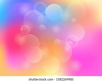 Abstract bokeh colorful background. Vector illustration for banner