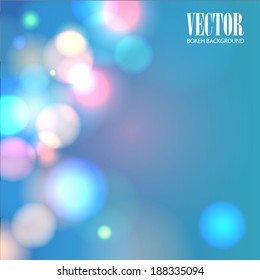 abstract bokeh colorful background. Vector illustration