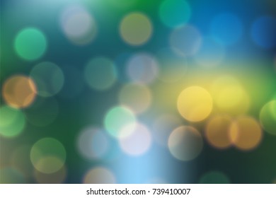 Abstract bokeh colorful circles