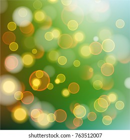 Abstract bokeh colorful circles