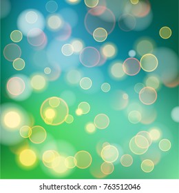 Abstract bokeh colorful circles
