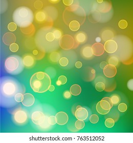Abstract bokeh colorful circles