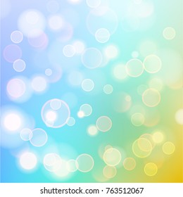 Abstract bokeh colorful circles