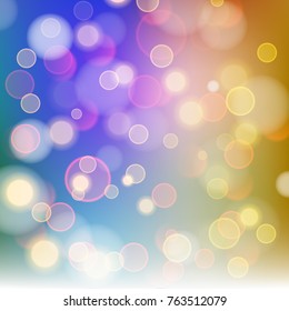 Abstract bokeh colorful circles