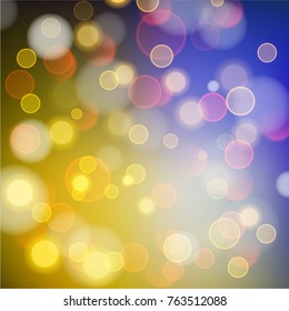 Abstract bokeh colorful circles