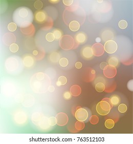 Abstract bokeh colorful circles