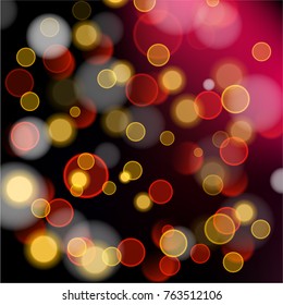 Abstract bokeh colorful circles