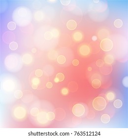 Abstract bokeh colorful circles