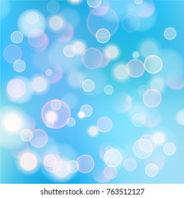 Abstract bokeh colorful circles
