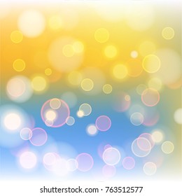 Abstract bokeh colorful circles