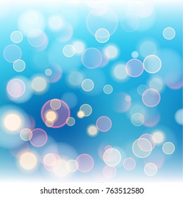 Abstract bokeh colorful circles