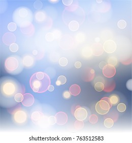 Abstract bokeh colorful circles