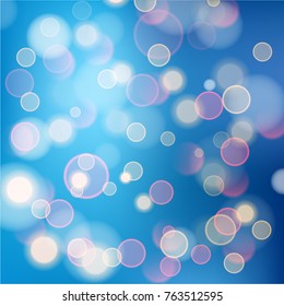 Abstract bokeh colorful circles