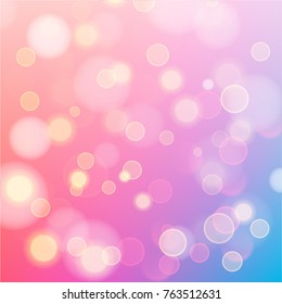Abstract bokeh colorful circles