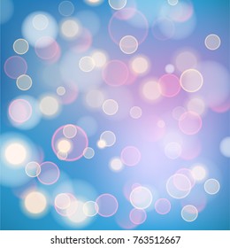 Abstract bokeh colorful circles
