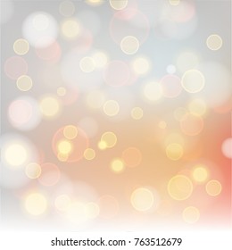 Abstract bokeh colorful circles
