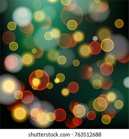 Abstract bokeh colorful circles