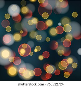 Abstract bokeh colorful circles