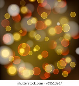 Abstract bokeh colorful circles