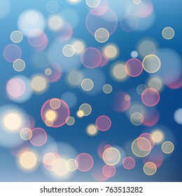Abstract bokeh colorful circles