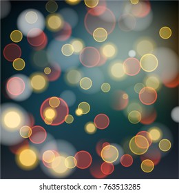 Abstract bokeh colorful circles