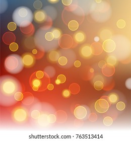 Abstract bokeh colorful circles