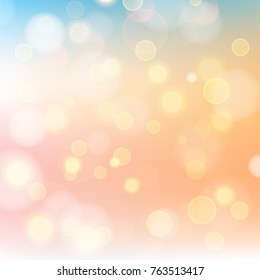 Abstract bokeh colorful circles