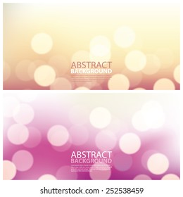 Abstract bokeh defocused lights - vector illustration.