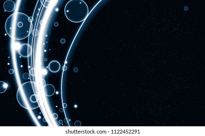 Abstract Bokeh effect background. Vector illustration.