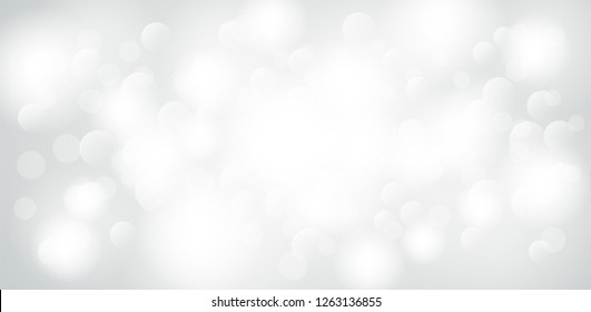 Abstract . Bokeh effect. Blurred defocused lights white background. vector
