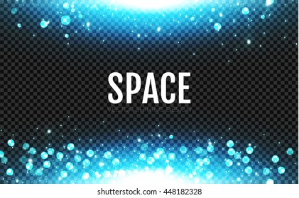 Abstract Bokeh Effect. Explosion Background with Light. Power & Light Design. Vector illustration