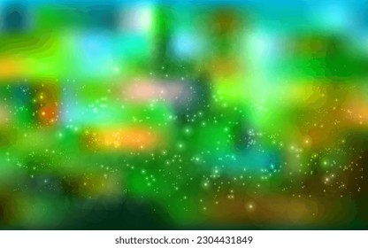 Abstract bokeh effect spring or summer background.