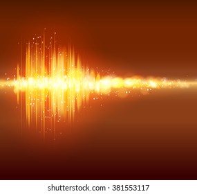 Abstract bokeh equalizer background. Vector illustration